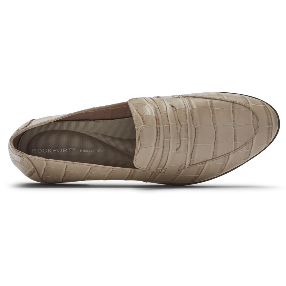 Mocasines Rockport Mujer Mexico - Perpetua Penny Beige - DCJGO7835